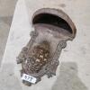 19" Cast iron wall hanger