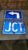 2 12" x 18" Heavy metal signs