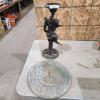 19" Cast candle holder, etc.