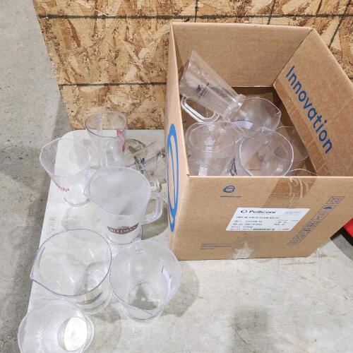 Plastic beer pitchers