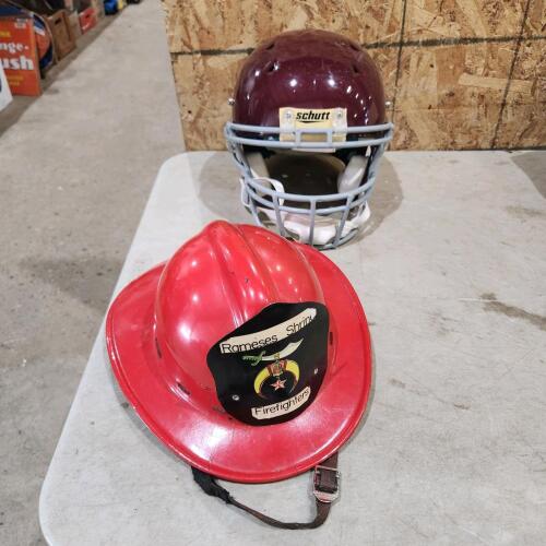 Football helmet, fire hat