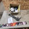 Paint spray gun, Caulking gun, sparklers