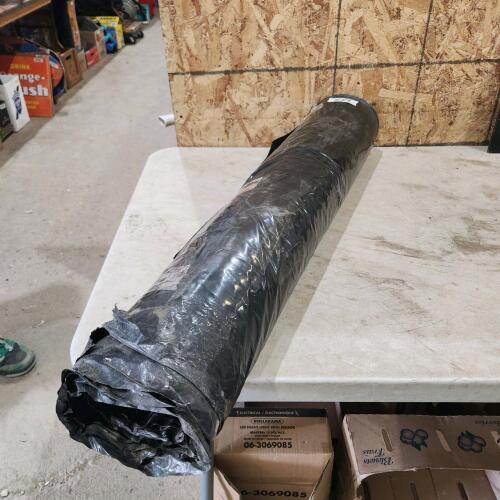 Roll of black plastic