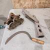 Equipment lifter, scythe, dolly