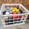 Various part cans spray paint