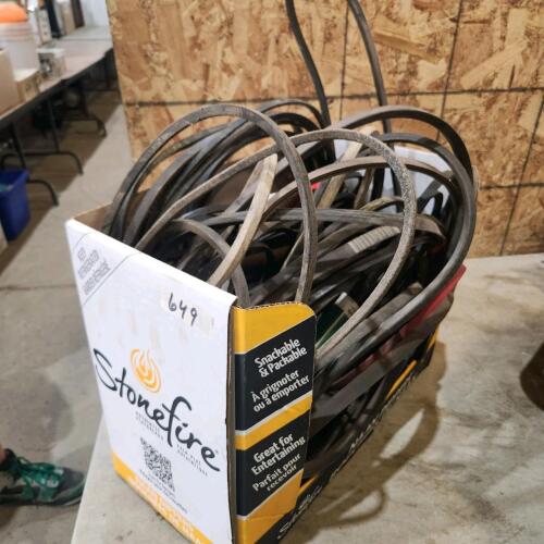 Various sized V belts