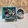 Various sized stainless clamps & snaps