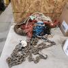 5/16"x20' Chain & various sized ropes