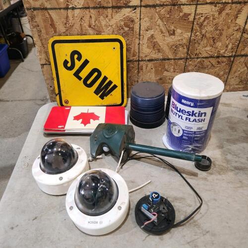 Security cameras, butyl flash, etc.