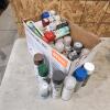 Part cans of various spray paints