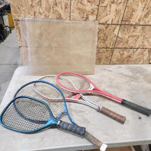 Rackets & plexiglass sheets