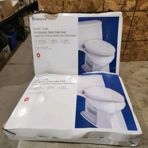 2 New non electric bidet toilet seats