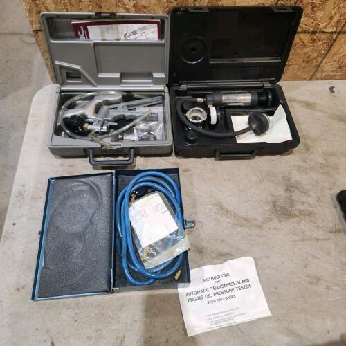 Fuel system vacuum pump, rad pressure tester, transmission pressure tester