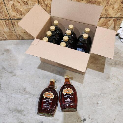 12 500ml glass jars of maple syrup