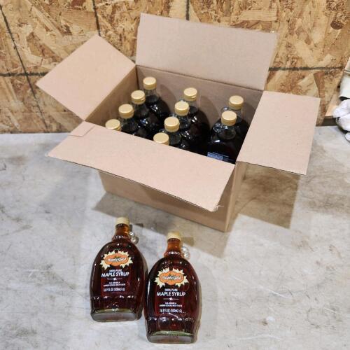 12 500ml glass jugs of maple syrup