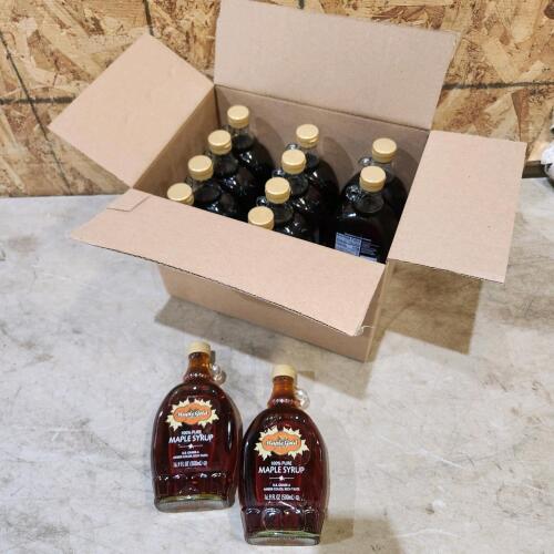12 500ml glass jusgs of maple syrup