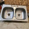 Stainless Double sink 31"L 20"W