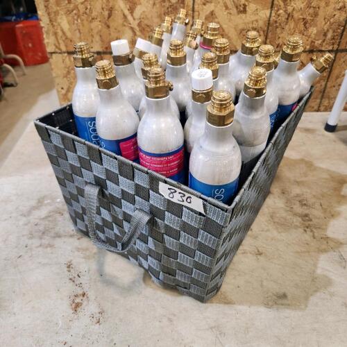 Empty Soda stream cylinders