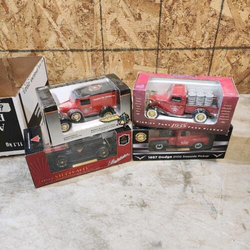 4 Diecast Canadian Tire coin banks