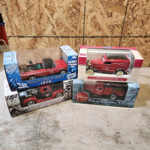 4 Diecast Canadian Tire coin banks