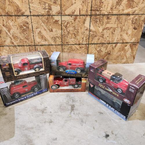 6 Diecast Canadian Tire coin banks