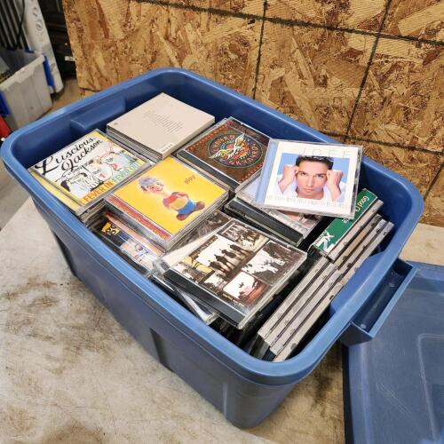 Large tub of CD's