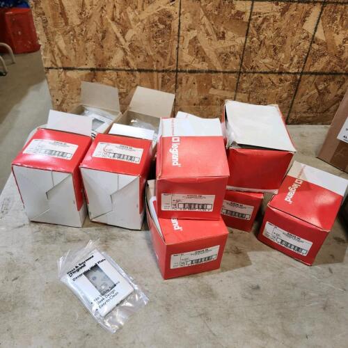 100 New White screwless wall plates