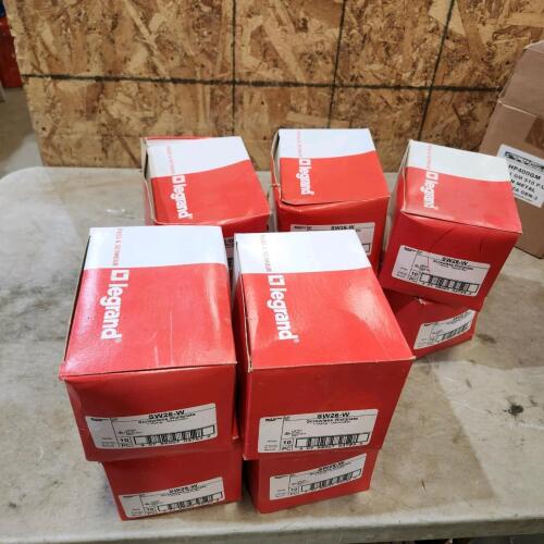 100 New white screwless wall plates