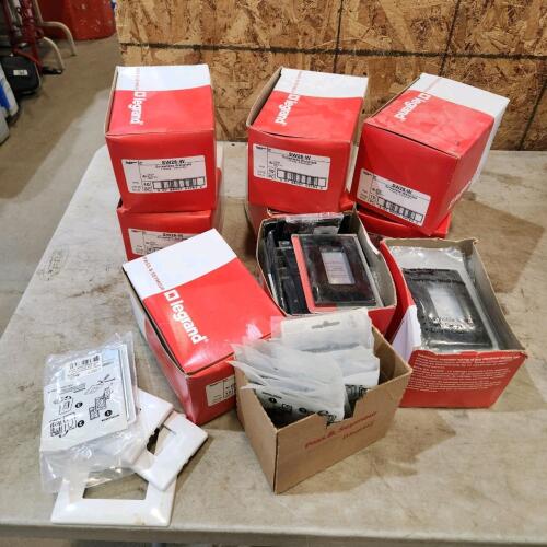 70 white & 30 black new screwless wall plates