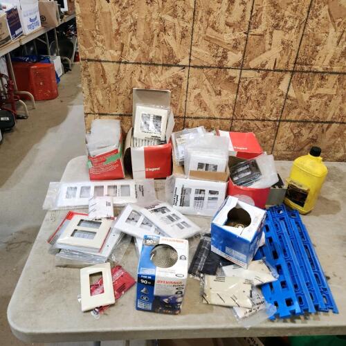 Various types & colours screwless wall plates