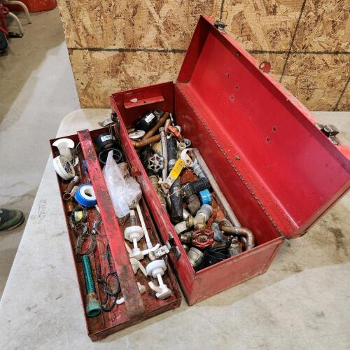 Toolbox w plumbing supplies