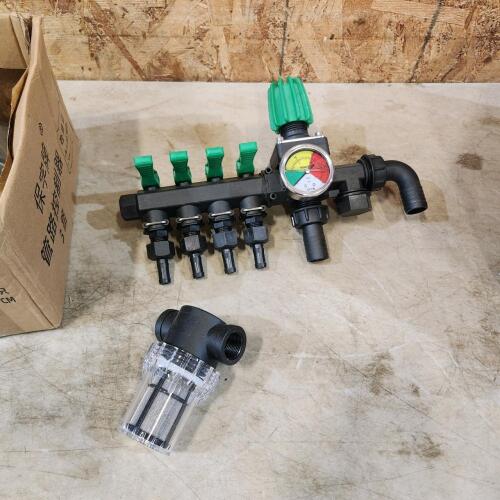 Sprayer manifold & filter