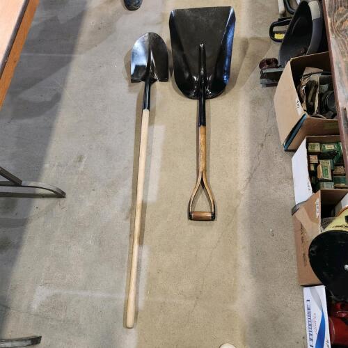 Steel grain scoop, round mouth shovel