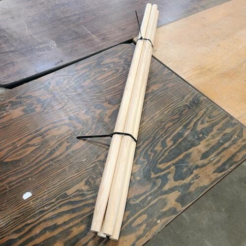 4 Broom handles