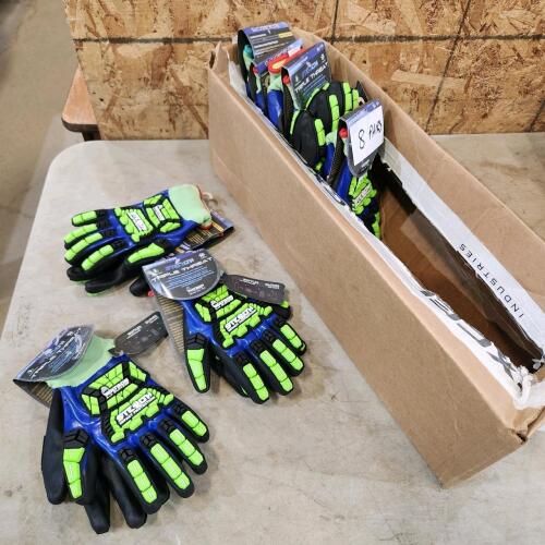 Small & med impact protection rubber gloves
