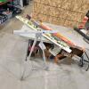 Easle, beach volleyball net, plant hooks,driveway markers, etc.