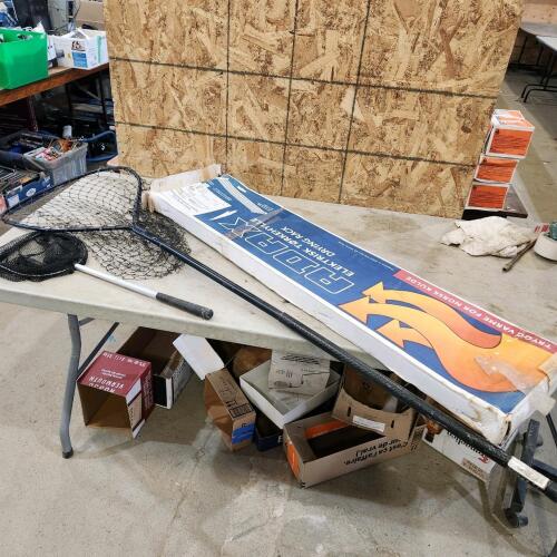 Fish nets, heated drying rack