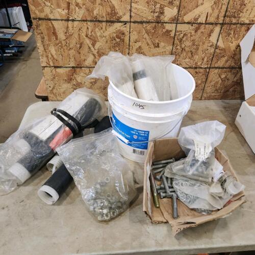 Large heat shrinks, 1/2"x3" bolts, nuts, washers