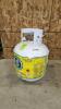 Half full bbq tank