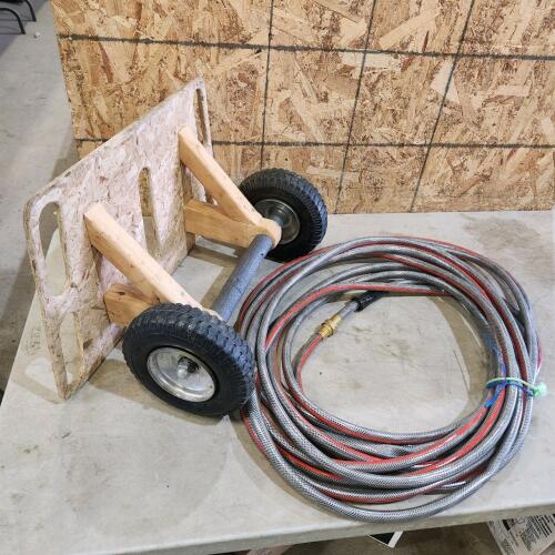 Cart, garden hose