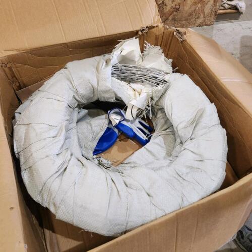 3 Rolls of razor security wire