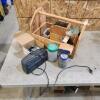 Tool tray w radio and various hardware