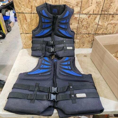 2 Heavy life jackets