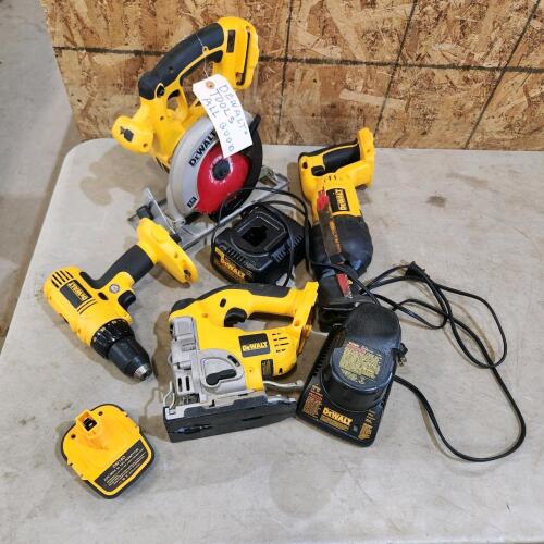 18V Dewalt power tools w battery & charger
