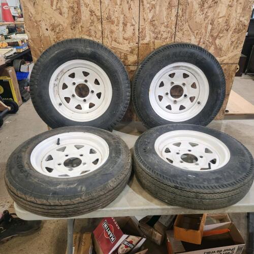 4 5.30-12 Trailer wheels