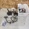 Drain snake, various items