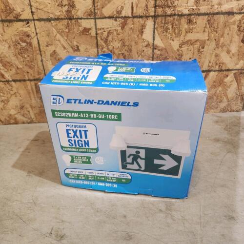 Unused light up exit sign