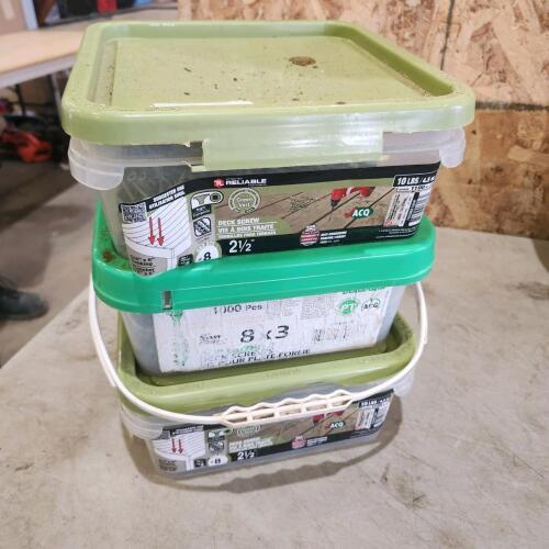 25lbs #8x21/2" & 3" Deck screws