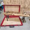 Wooden box & bench