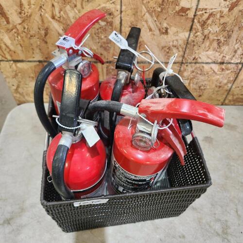 5 13" Charged fire extinguishers